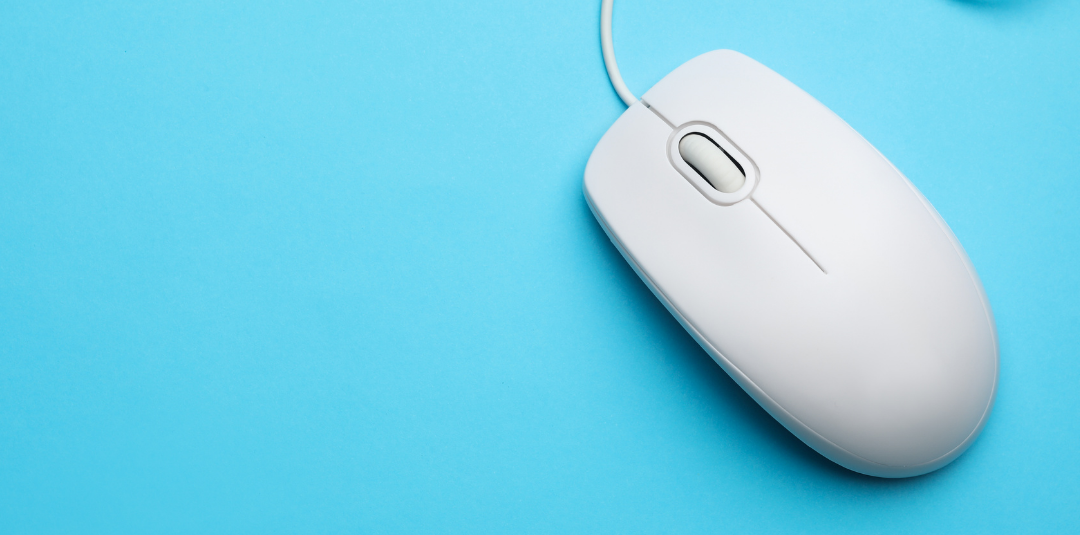 white computer mouse. Website translation services